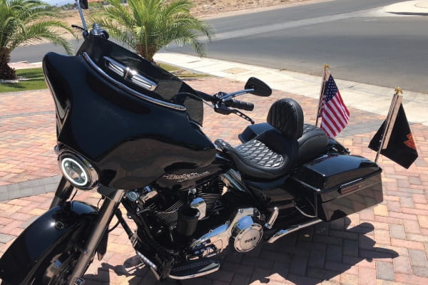 Bagger flag Mounts for Harley