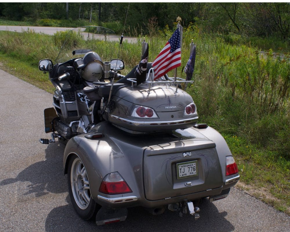 Trike with Flag Mounts