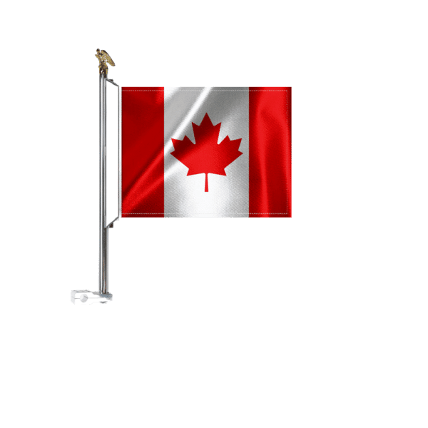 Motorcycle Flag Mount With 8x11in Canada Flag
