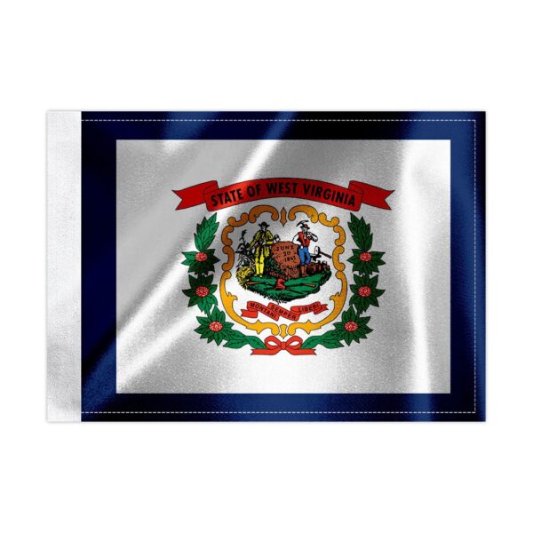 West Virginia state flag for cars trucks and motorcycles