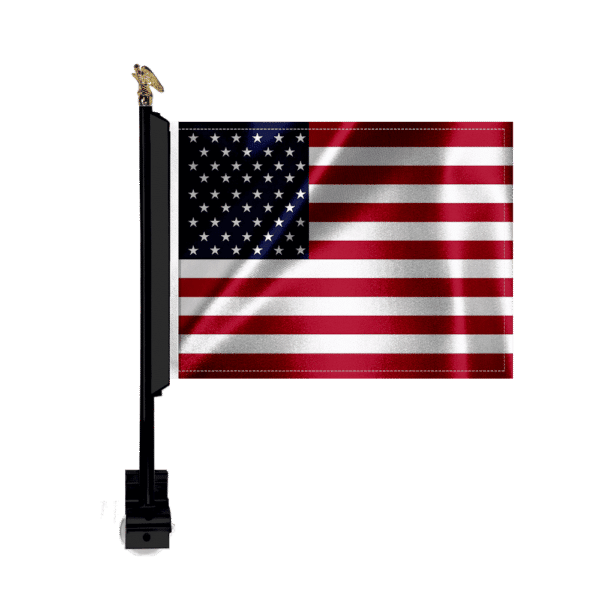 Black-Car-Mount-American-US-Flag